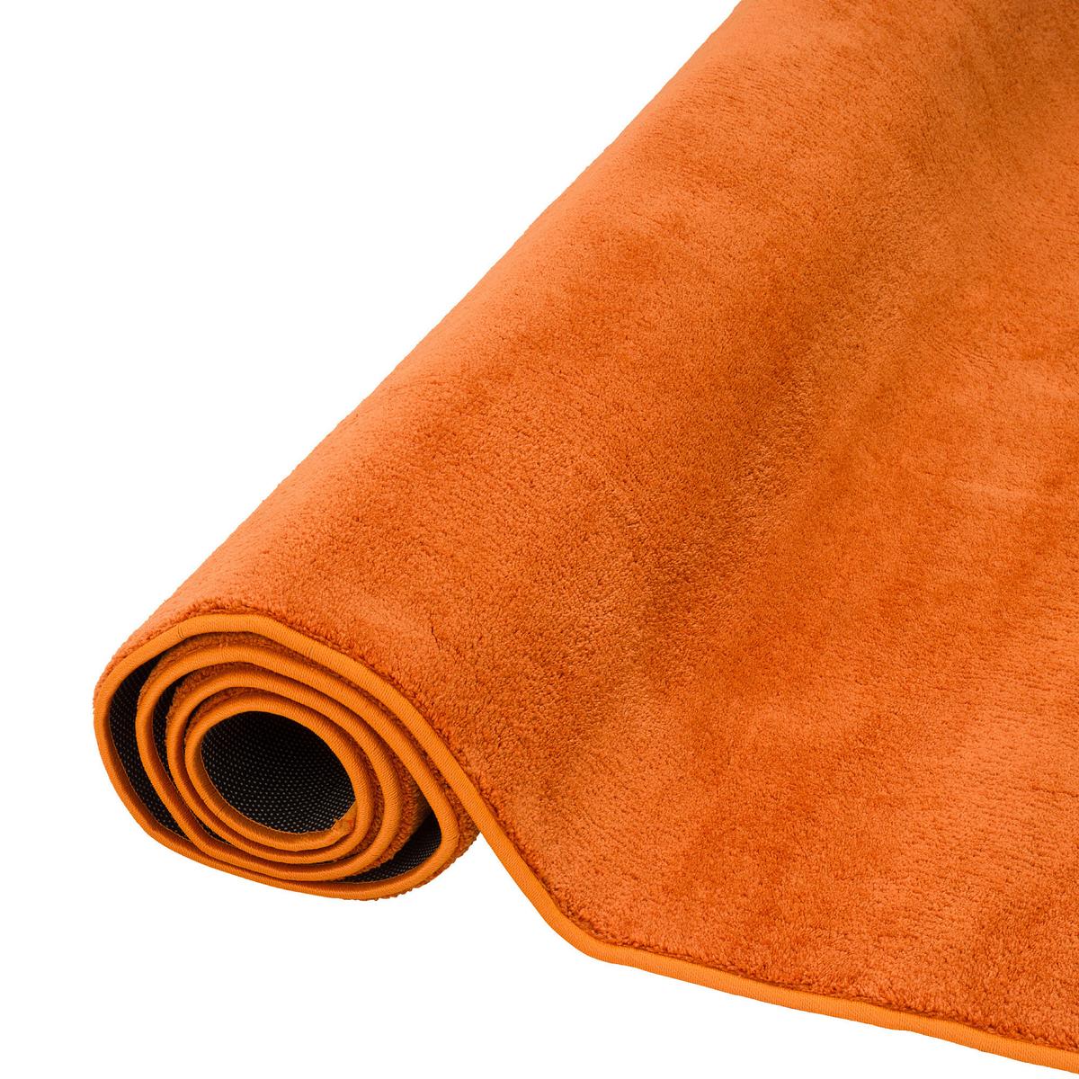LUXUS SUPER SOFT HOCHFLOR LANGFLOR TEPPICH DELUXE - Orange, Textil (100/400cm) - Snapstyle