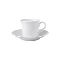 KAFFEETASSE MIT UNTERTASSE Cellini weiß 200 ml 2er Set - Weiß, Keramik (2/2/2cm) - Villeroy & Boch