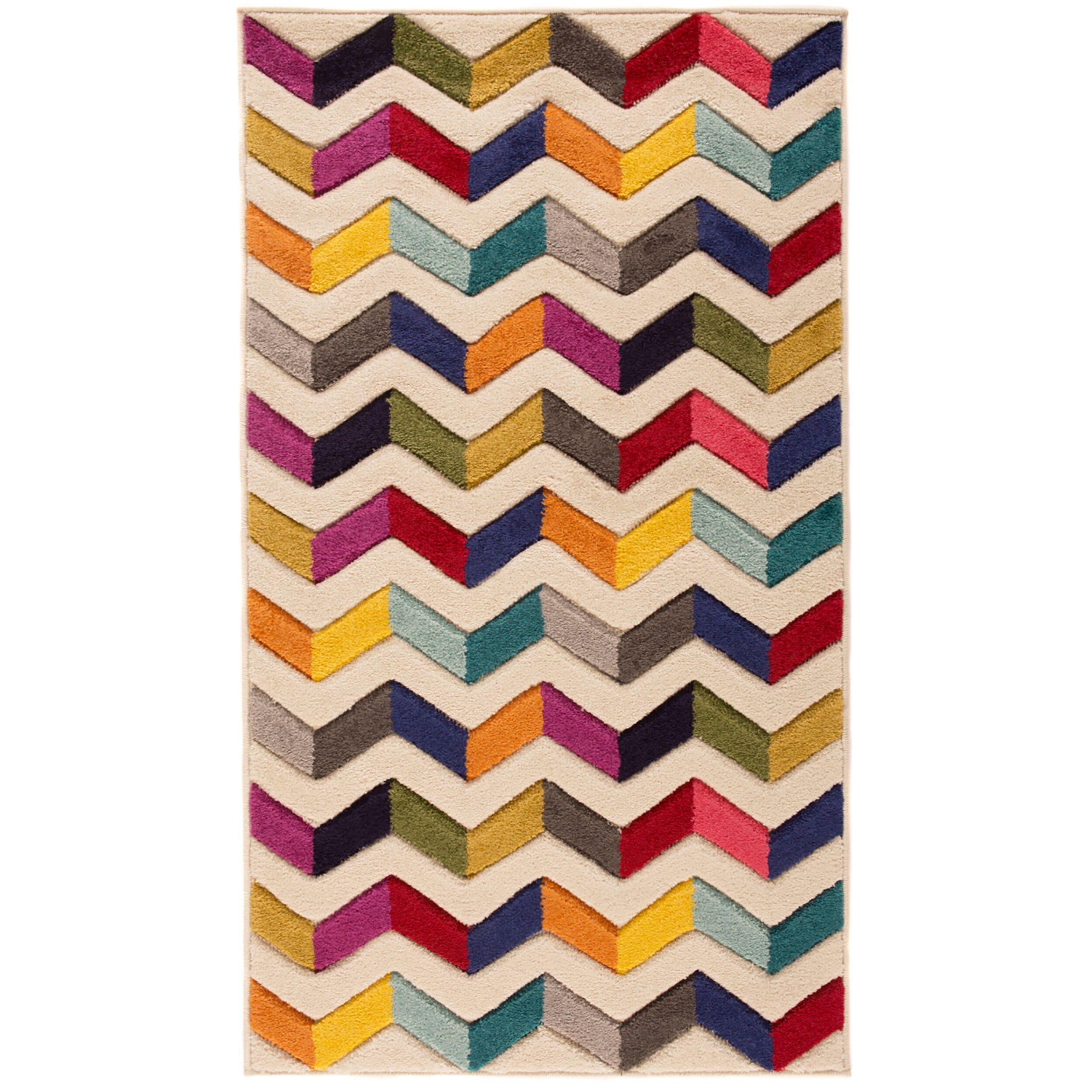 TEPPICH MEON, geometrisch, Bunt, 160 x 230 cm - Multicolor, Textil (230/160cm) - KADIMA DESIGN