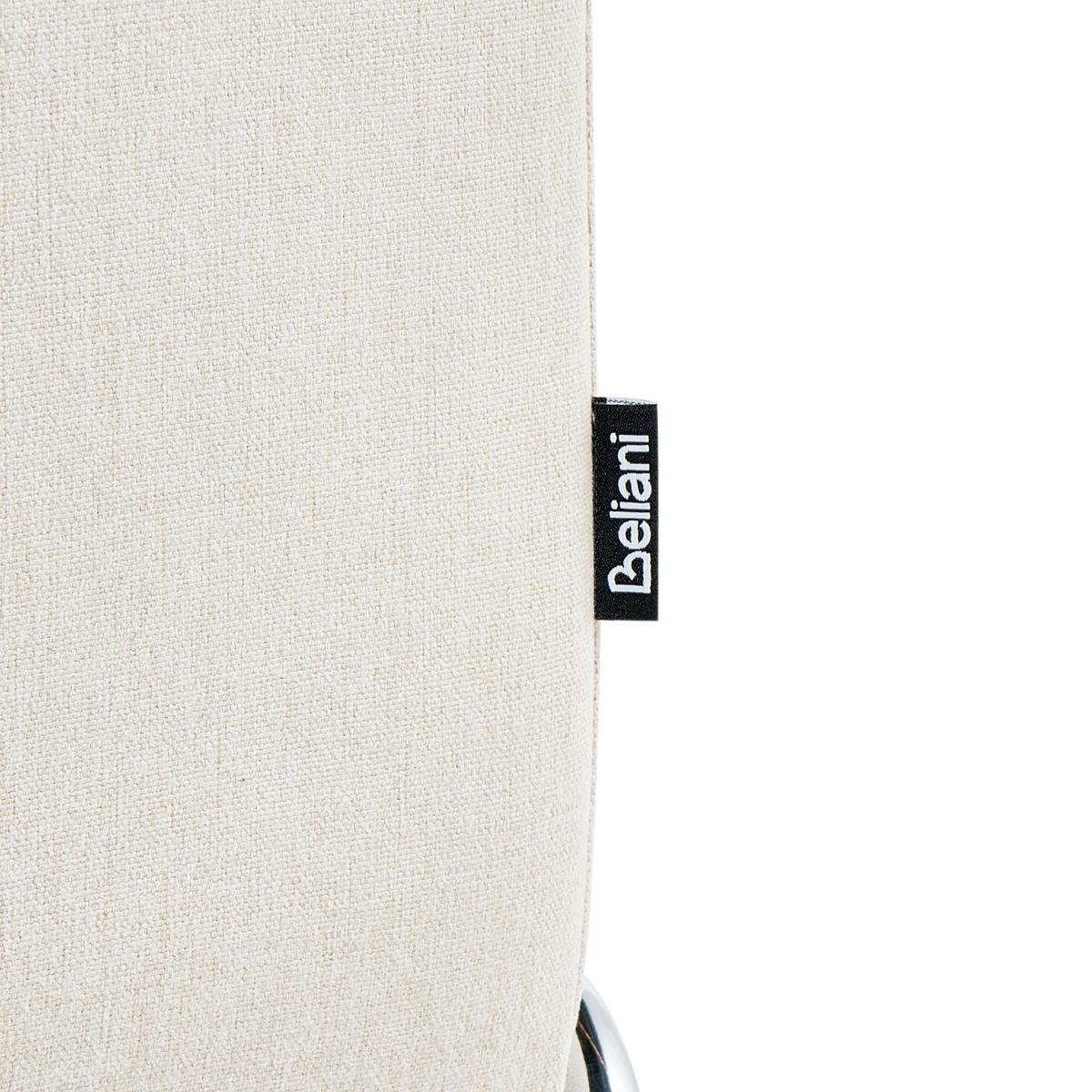 ESSZIMMERSTUHL 2er-Set Stoff Hellbeige Lecco - Beige, Textil (49/85/50cm) - Beliani