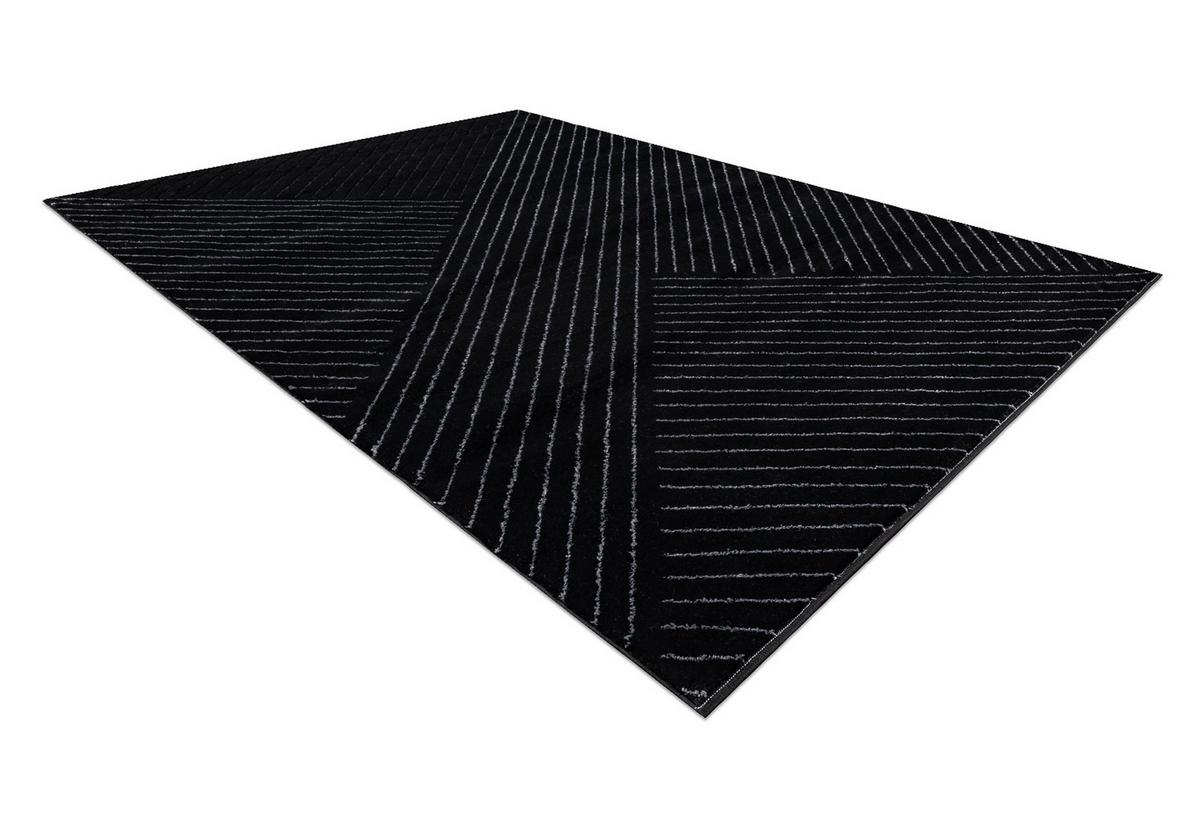 TEPPICH Emerald 120/170 cm - Schwarz, Textil (120/170cm) - rugsX
