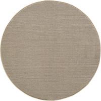 TEPPICH Flachgewebe CIMA in Beige, einfarbig, Ø 200 cm - Beige, Textil (200/200cm) - KADIMA DESIGN