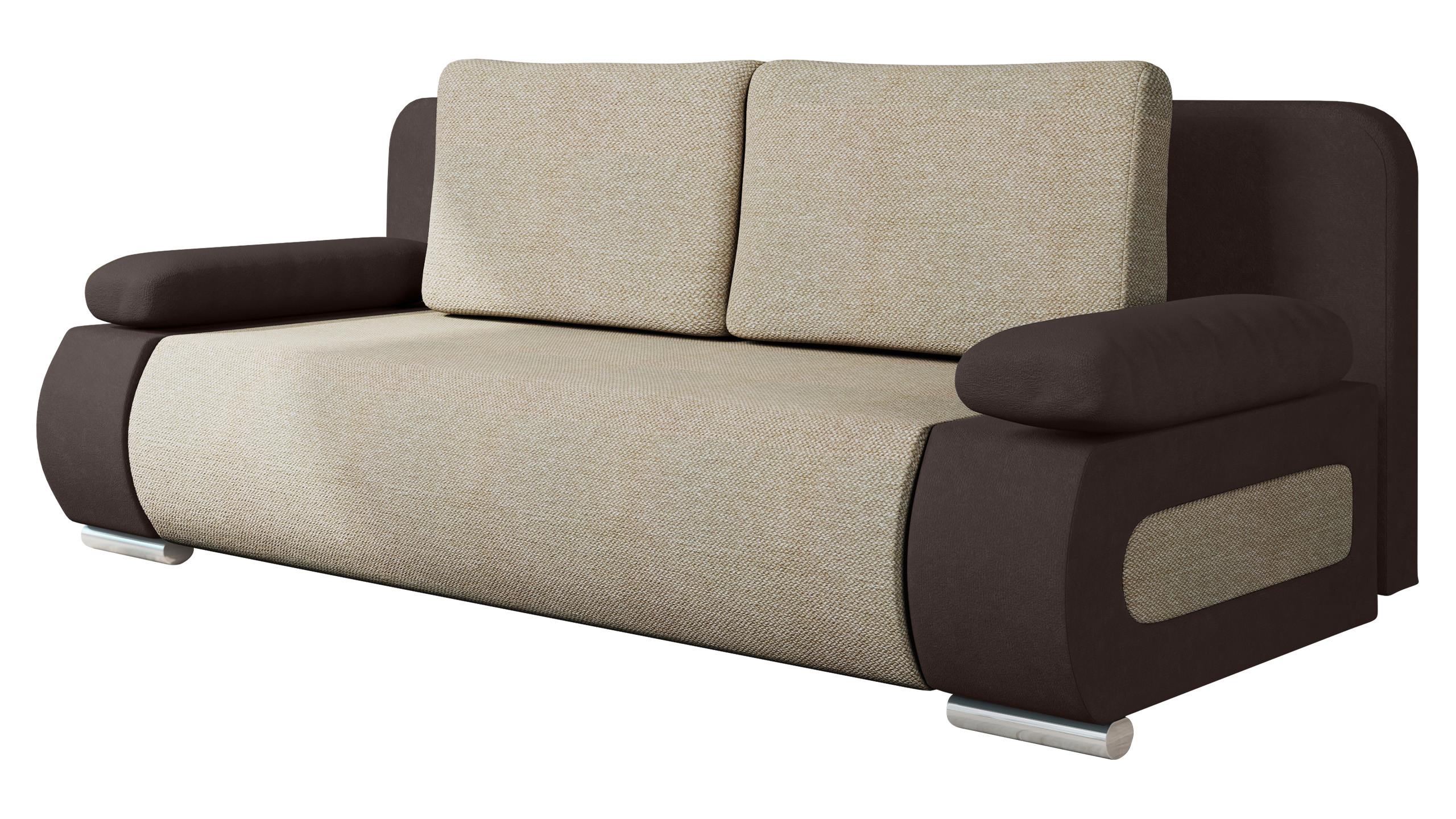 SCHLAFSOFA Emma - Beige, Holz/Kunststoff (200/77/92cm) - MIRJAN24