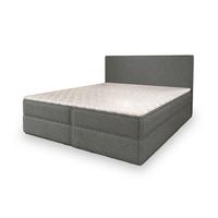 BOXBETT PELLIO 180x200 cm mit Matratze und Topper - Grau - Grau, Holz (180/200cm) - MASSENO