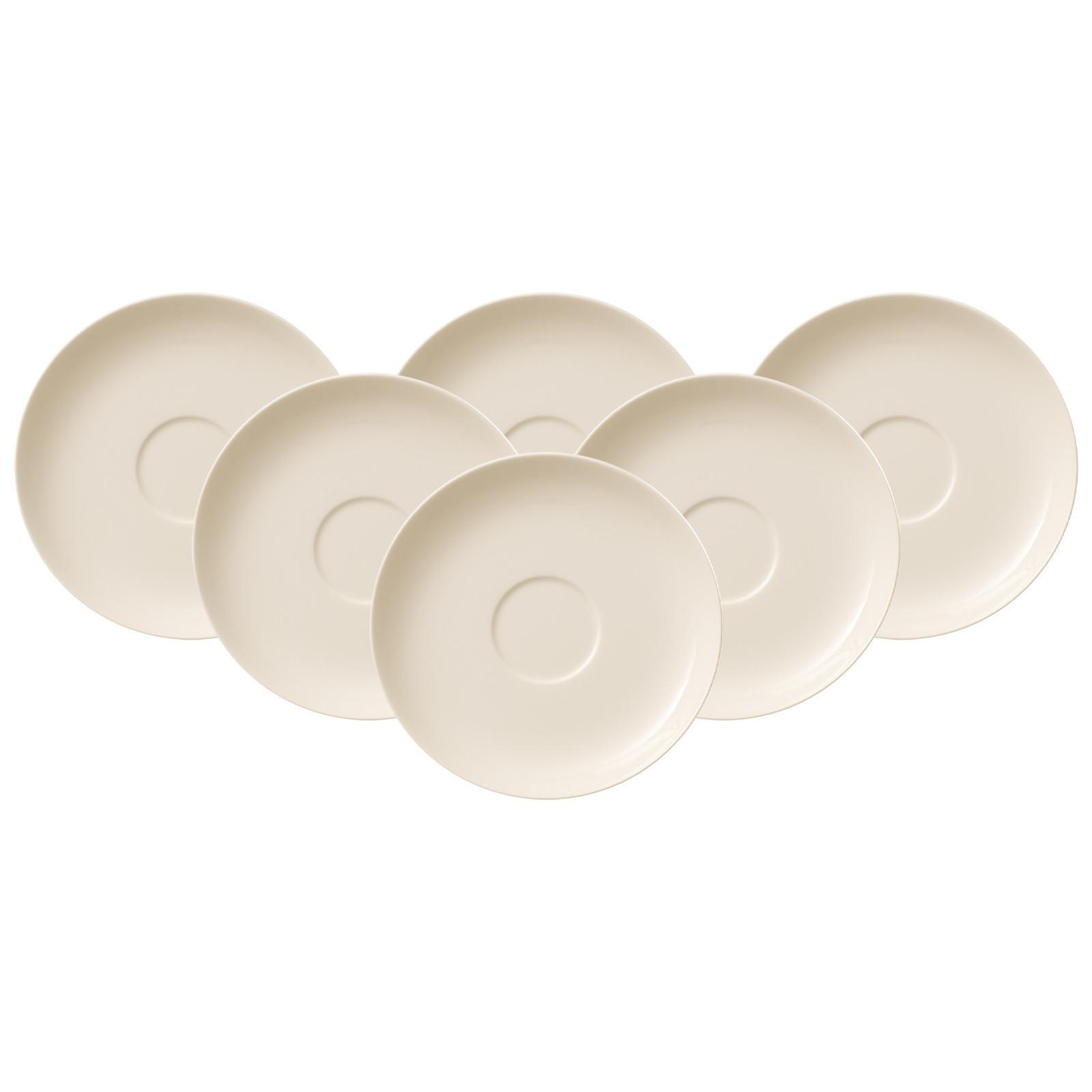 MOKKA- / ESPRESSOUNTERTASSEN For Me weiß ø 11,7 cm 6er Set - Weiß, Keramik (11.7cm) - Villeroy & Boch