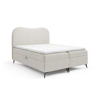 BOXBETT Blair Premium - Weiß, Holzwerkstoff/Textil (200/200cm) - Fun Möbel