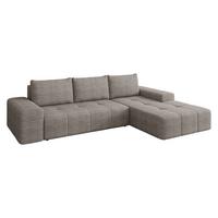 ECKSCHLAFSOFA Tonseo L, Seite: Rechts - Kastanienfarben/Schwarz, Holz/Kunststoff (173/275cm) - MIRJAN24