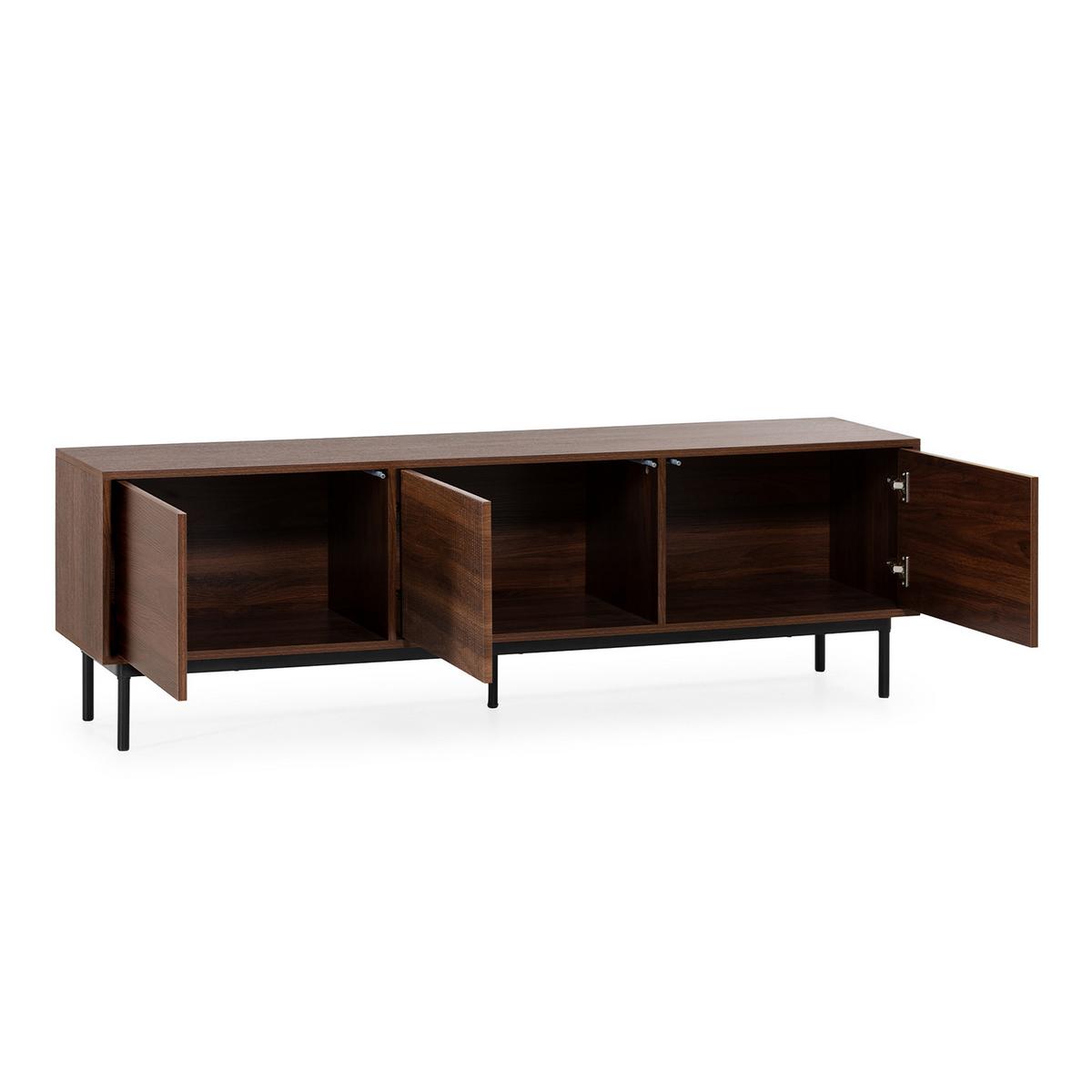 TV-ELEMENT Florida 3 türen Walnuss-Optik - Walnussfarben, Holzwerkstoff (160/50/40cm) - VS Venta-stock