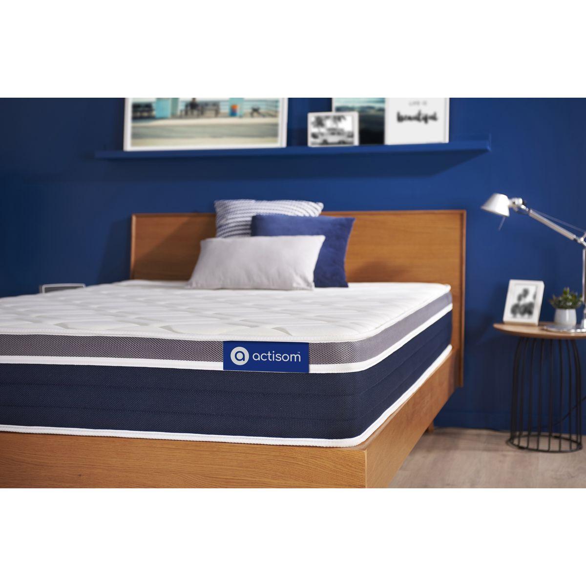 MATRATZE Actiflex confort Taschenfederkern und Memory-Schaum 80 x 200 cm h2 - Weiß, Textil (80/200cm) - ACTISOM