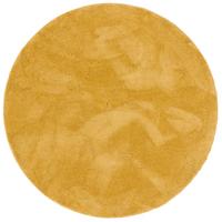 HOCHFLOR SUPER SOFT TEPPICH SILKY RUND - Currygelb, Textil (120/120cm) - Pergamon