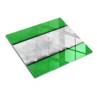 GLASPLATTE 60x52 cm Grüne Wand - Schwarz, Glas (60/0.4/52cm) - TULUP