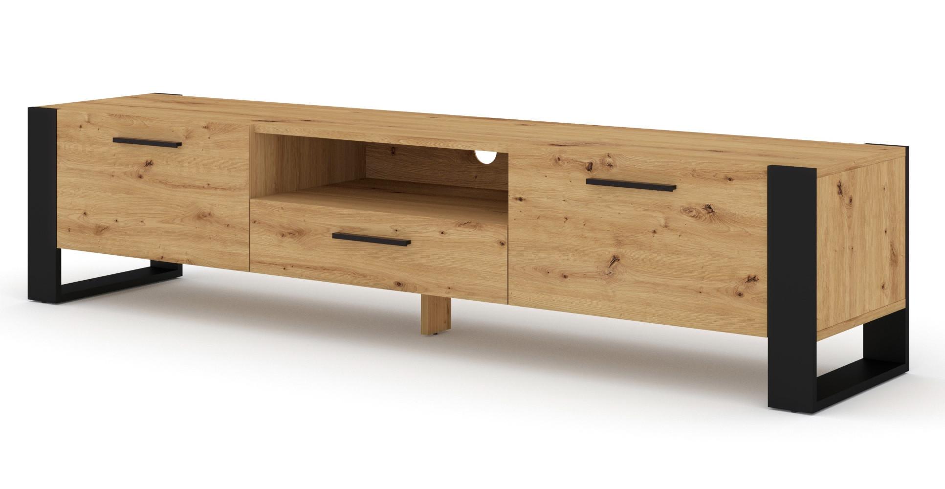 TV LOWBOARD Artisann 200/48/43 - Eiche Artisan, Holzwerkstoff (200/48/43cm) - RAUMHIRSCH FURNITURE