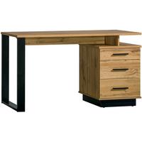 SCHREIBTISCH KIMA 135x56x74,9 cm Bürotisch Computertisch, Eiche Wotan - Eiche Wotan, Holzwerkstoff (56/135/74.9cm) - MASSENO
