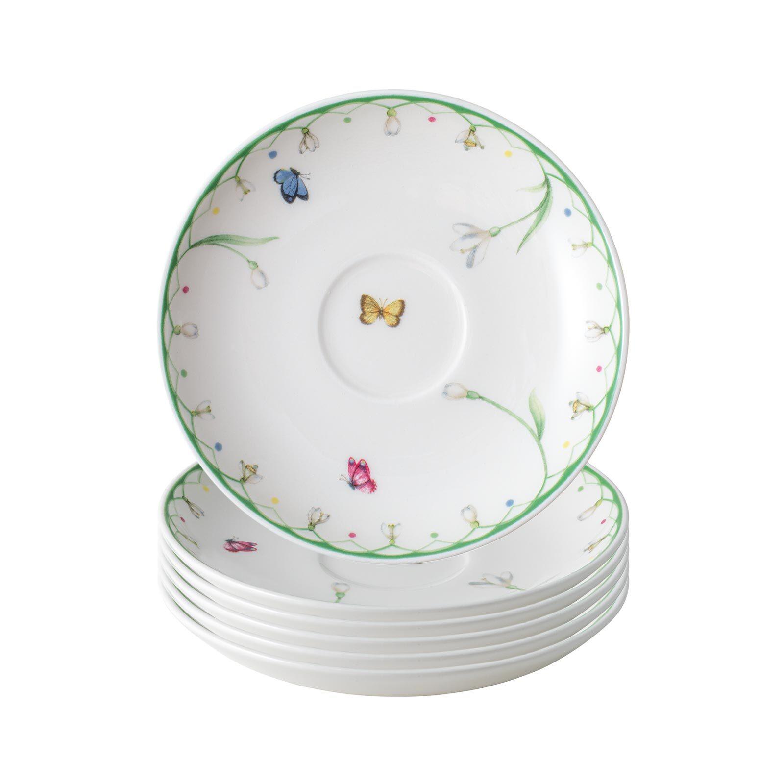 MOKKA- / ESPRESSOUNTERTASSEN Colourful Spring bunt ø 11,7 cm 6er Set - Multicolor, Keramik (11.7cm) - Villeroy & Boch