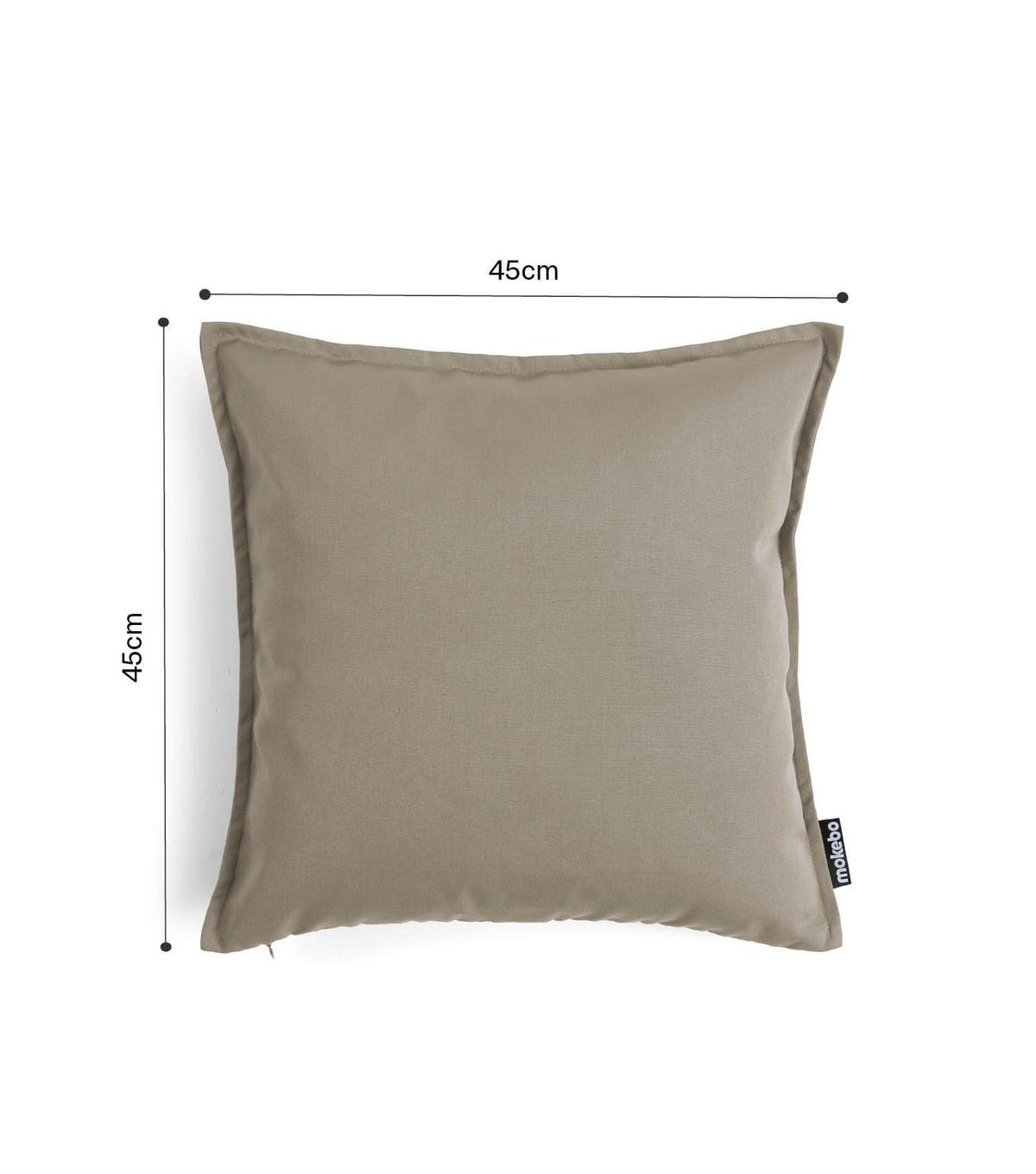 KISSENHÜLLE Die Auszeit - Taupe, Textil (45/1.5cm) - Mokebo