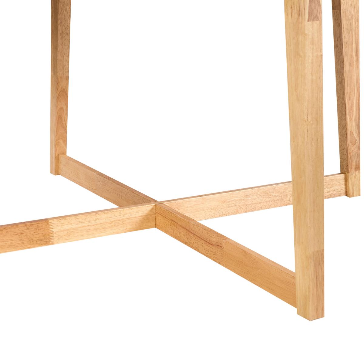 ESSTISCH Helle Eiche 140/140 cm Waipori - Braun, Holzwerkstoff (140/140/75cm) - Beliani