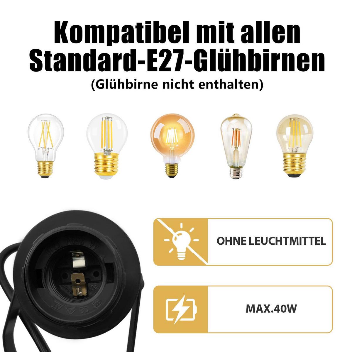 DECKENSTRAHLER Forrester 1-flammig 18/12/15 cm - Schwarz, Metall (18/12/15cm) - Nettlife