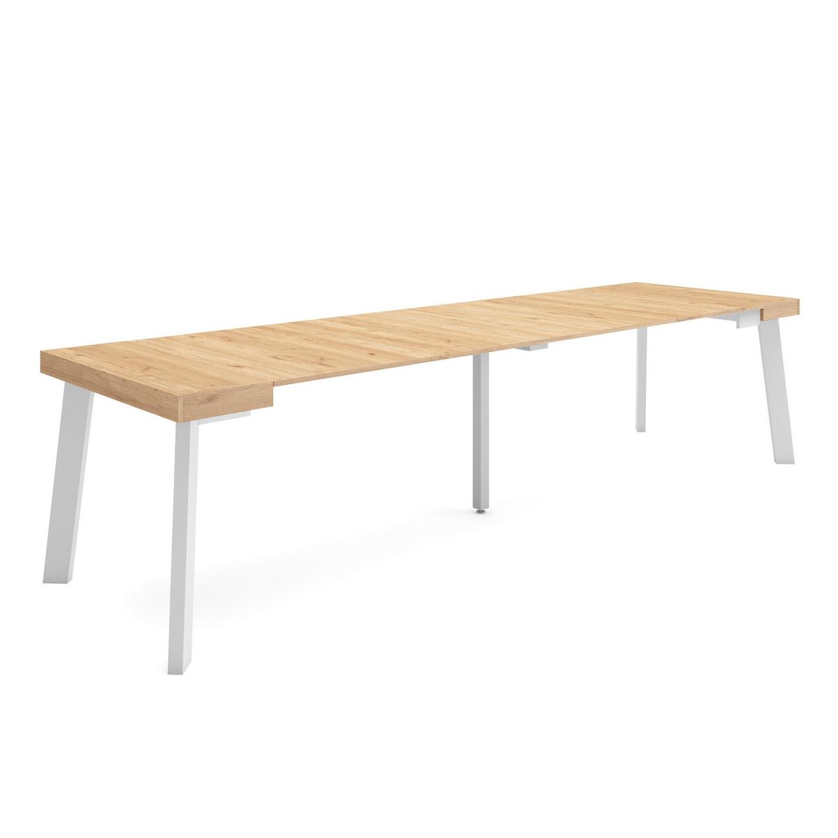ESSTISCH ausziehbar 58 bis 302cm, für 14 Gäste, eiche, 58/90/73cm - Eichefarben, Holzwerkstoff (90/302/73cm) - Skraut Home