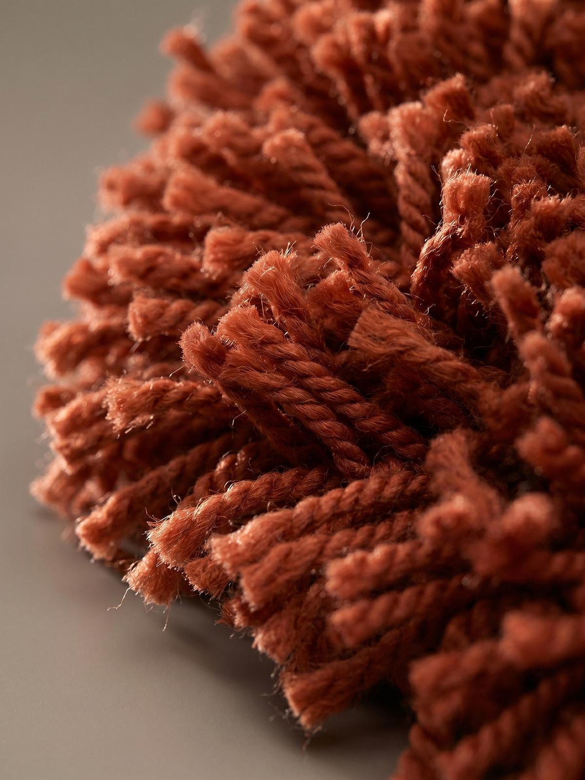 HOCHFLORTEPPICH RHEIN, einfarbig, aus Polypropylen, Terrakotta, 80 x 150 cm - Orange, Textil (150/80cm) - KADIMA DESIGN