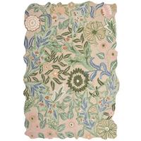 WOLLTEPPICH CHAR, floral, Grün, 120 x 170 cm - Grün, Textil (170/120cm) - KADIMA DESIGN