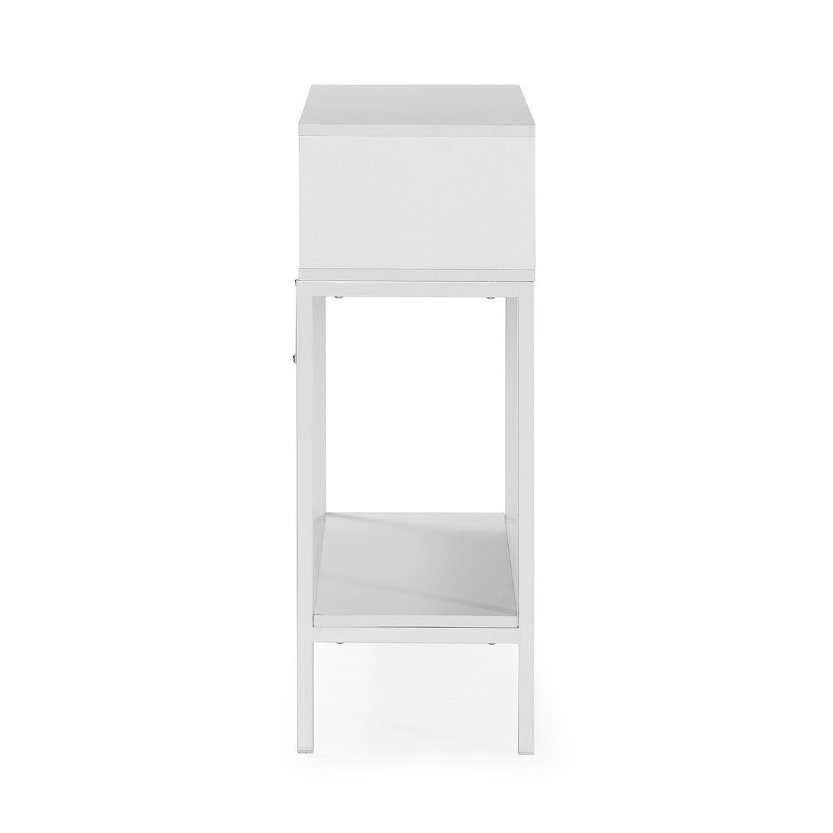 KONSOLENTISCH Auri 2 schubladen Weiß - Weiß, Holzwerkstoff (30/100/80cm) - VS Venta-stock