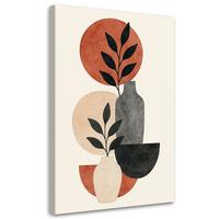 LEINWANDBILD Abstraktion 40x60cm - Beige, Textil (40/60cm) - Feeby