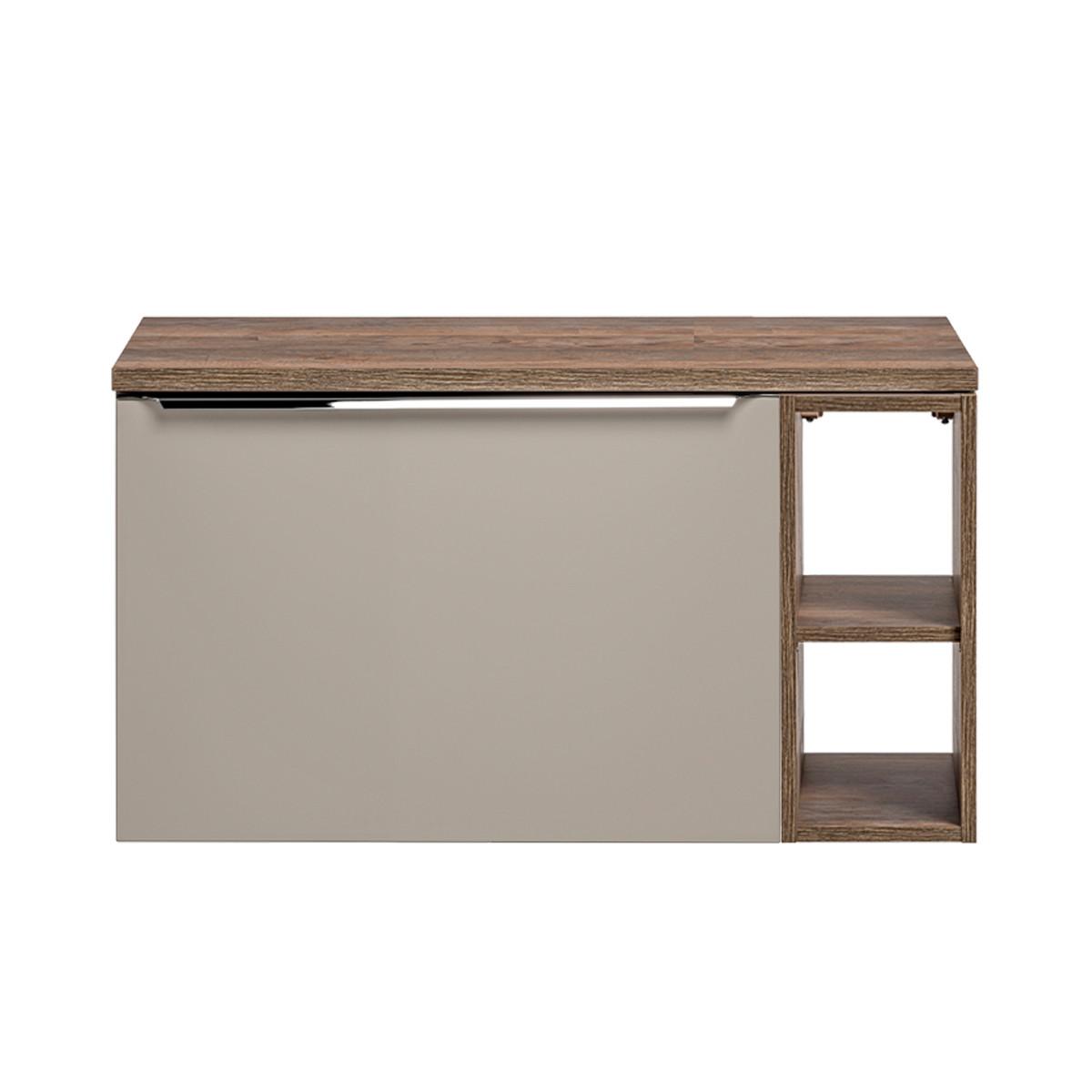 WASCHTISCHUNTERSCHRANK 80cm Éros Taupe - Taupe, Holzwerkstoff (80/48/46cm) - Petits-meubles