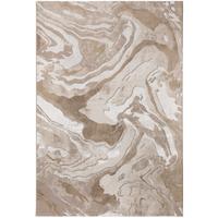 TEPPICH OUSE, abstrakt, Beige, 80 x 150 cm - Beige, Textil (80/150cm) - KADIMA DESIGN