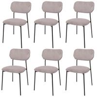 ESSZIMMERSTUHL Hellgrau 6er-Set - Hellgrau, Textil (44/83/52cm) - MCW
