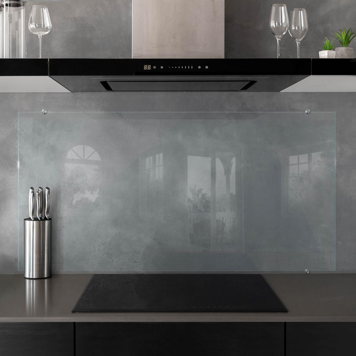 KÜCHENRÜCKWAND – 140x70 cm - Transparent, Glas (140/70/0.4cm) - Wallfluent