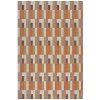 TEPPICH COQUET, geometrisch, Orange-Natur, 120 x 170 cm - Orange, Textil (170/120cm) - KADIMA DESIGN