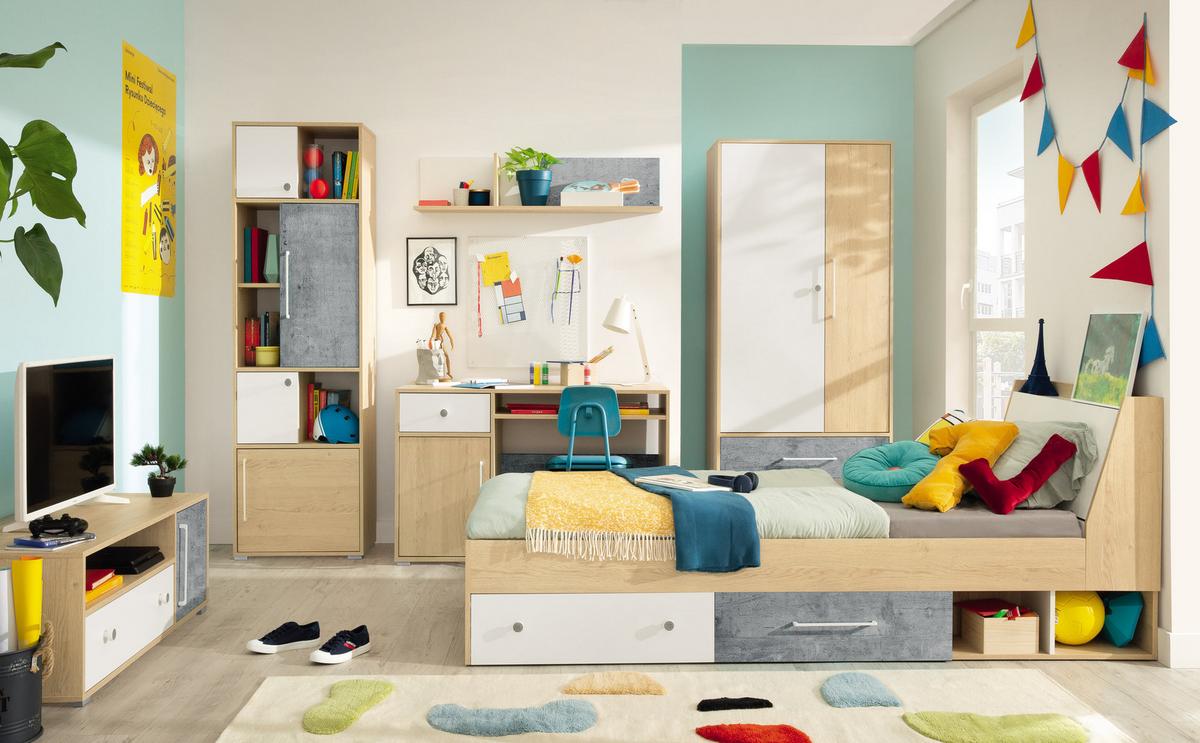 BÜCHERREGAL PONTE 60x40x182 cm, Regal Eichefarben - Eichefarben, Holzwerkstoff (60/182/40cm) - MASSENO