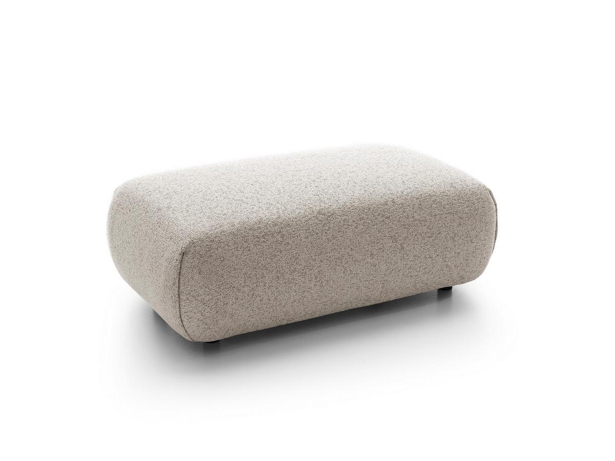 MASSENO Sitzhocker ZEST, Modern Polsterhocker, Fußhocker Grau - Graubraun/Grau, Holzwerkstoff/Kunststoff (70/42/113cm) - MASSENO