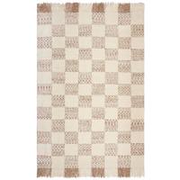 TEPPICH handgewebt VYNE, geometrisch, Beige-Natur, 160 x 230 cm - Beige, Textil (230/160cm) - KADIMA DESIGN