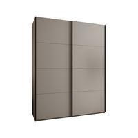 SCHWEBETÜRENSCHRANK 245,5/190/64 2-türig - Kaschmir/Schwarz, Holz/Metall (190/245/64cm) - Abiks Möbel