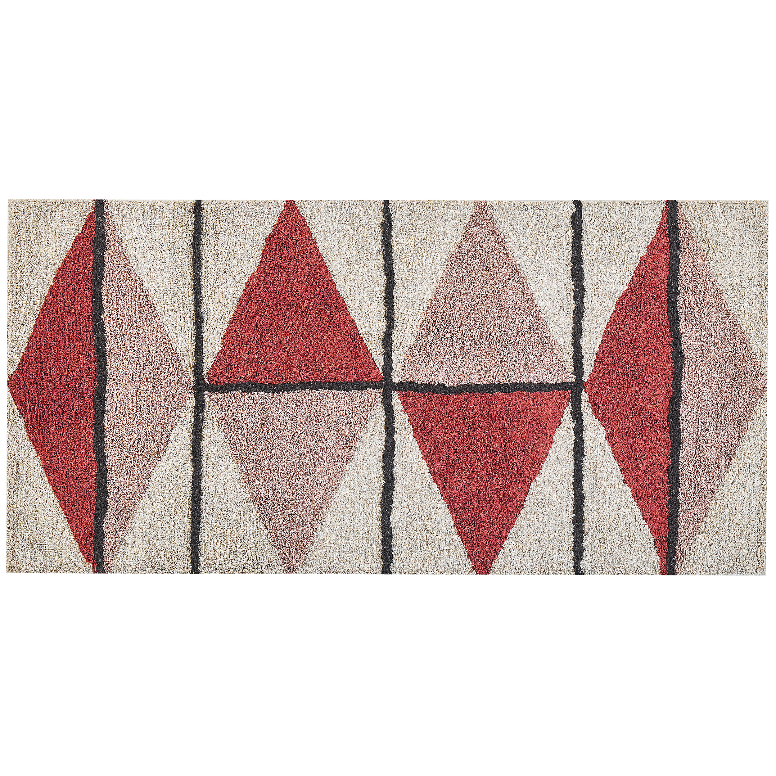 KURZFLOR-TEPPICH Purnia 150/80 cm - Multicolor, Textil (80/150cm) - Beliani