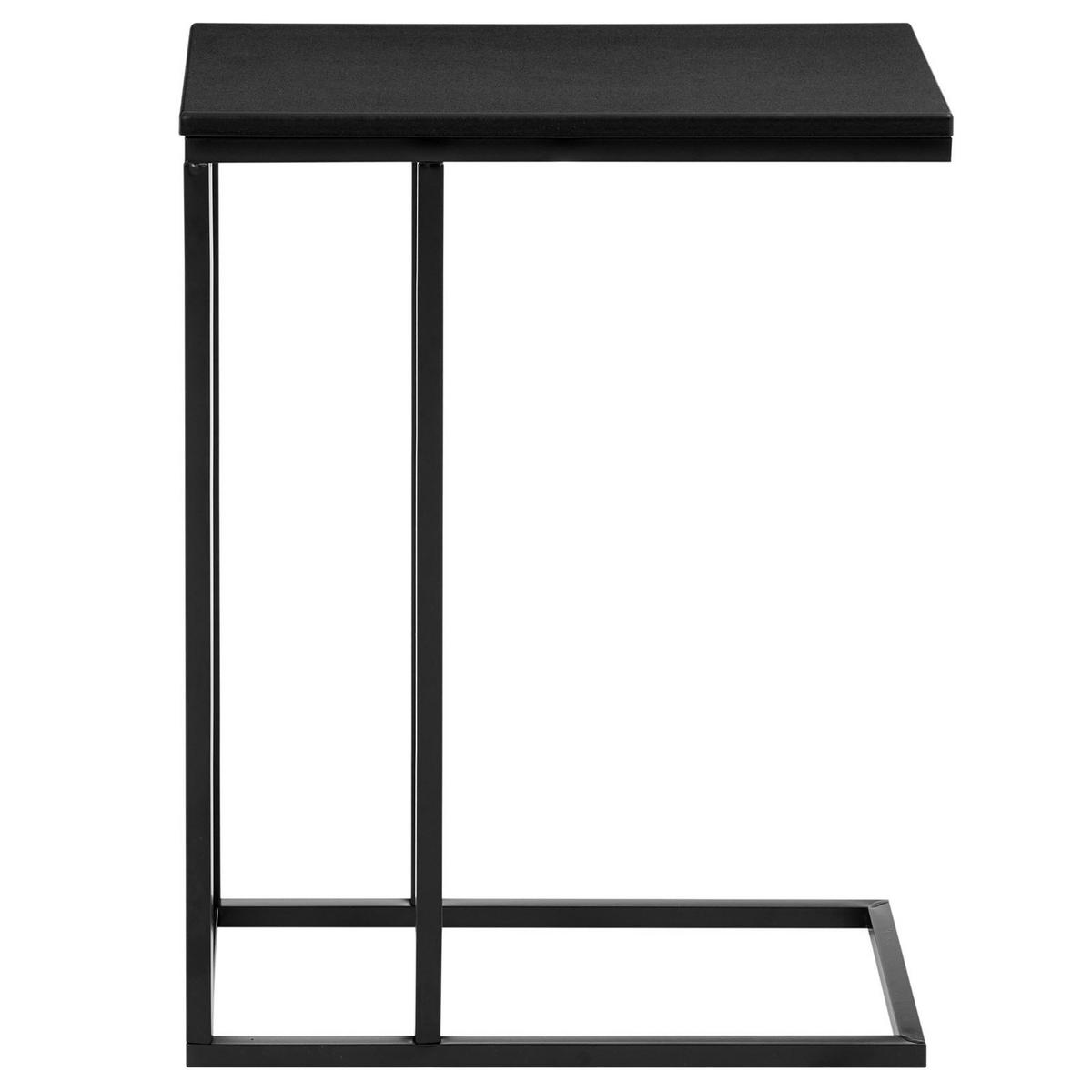 BEISTELLTISCH DEBORA schwarz - Schwarz, Holzwerkstoff (26/46/61cm) - IDIMEX