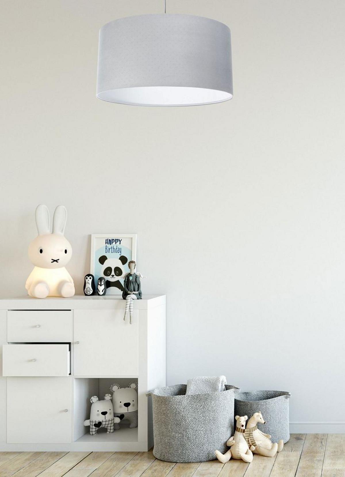 HÄNGELEUCHTE Grau 60/30 cm - Weiß/Grau, Kunststoff (60/1.1/30cm) - ONZENO