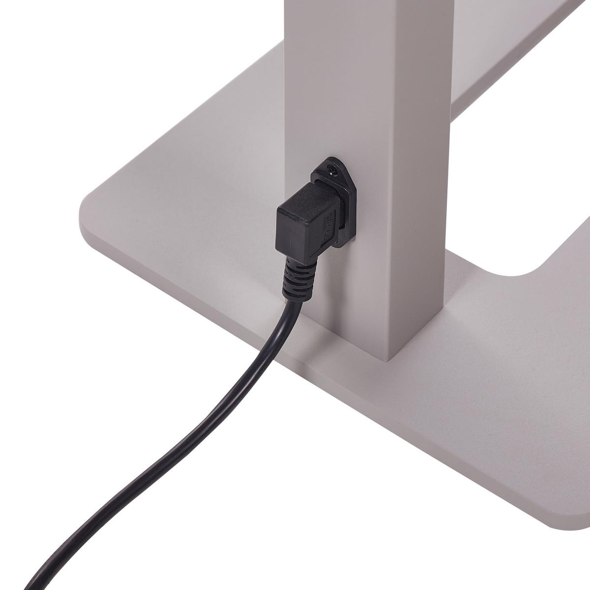 STEHLAMPE Taurus 61/29/197 cm - Silberfarben, Metall (61/29/197cm) - Beliani