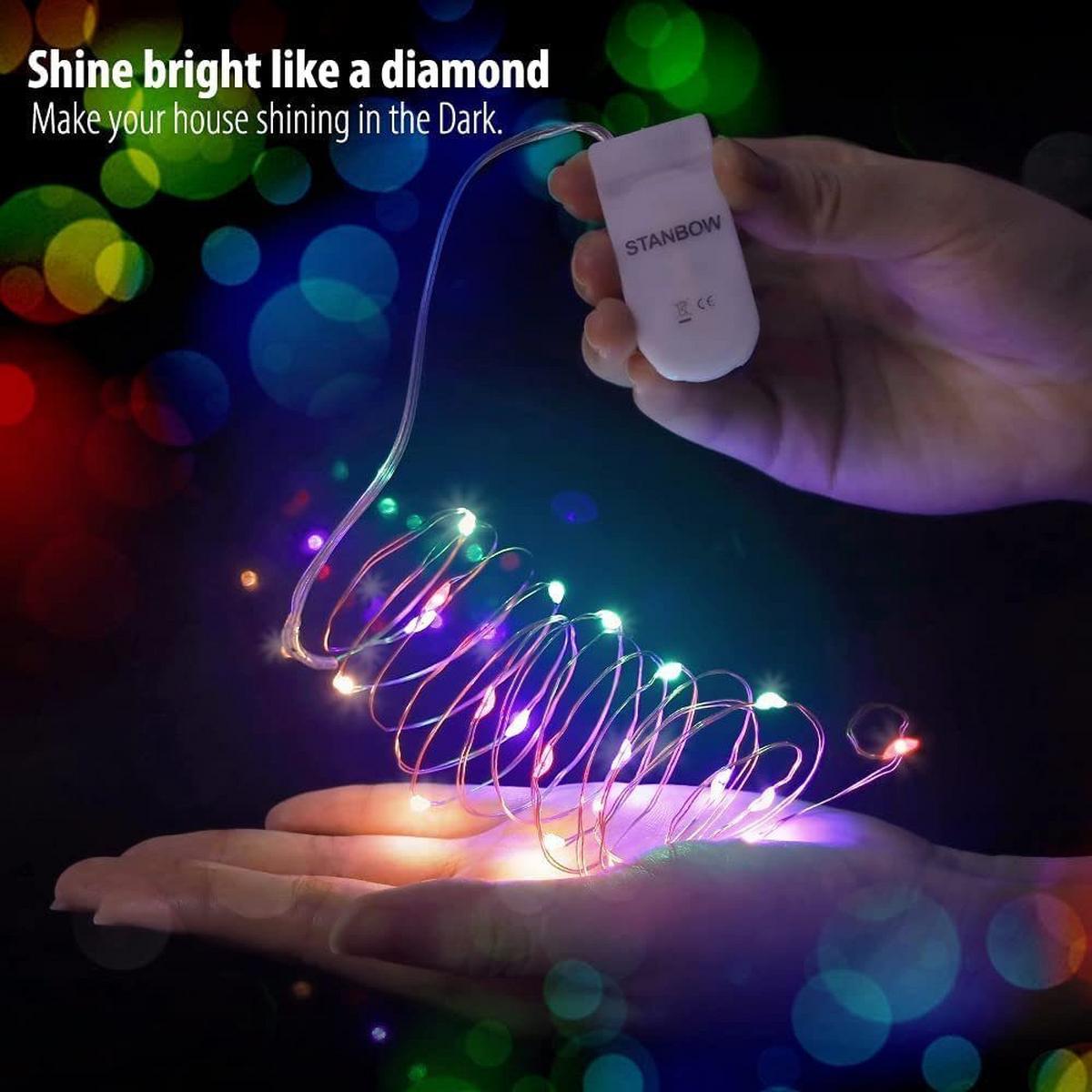 LED-LICHTERKETTE Bamberg II 20m - Transparent, Kunststoff (20cm) - Nettlife