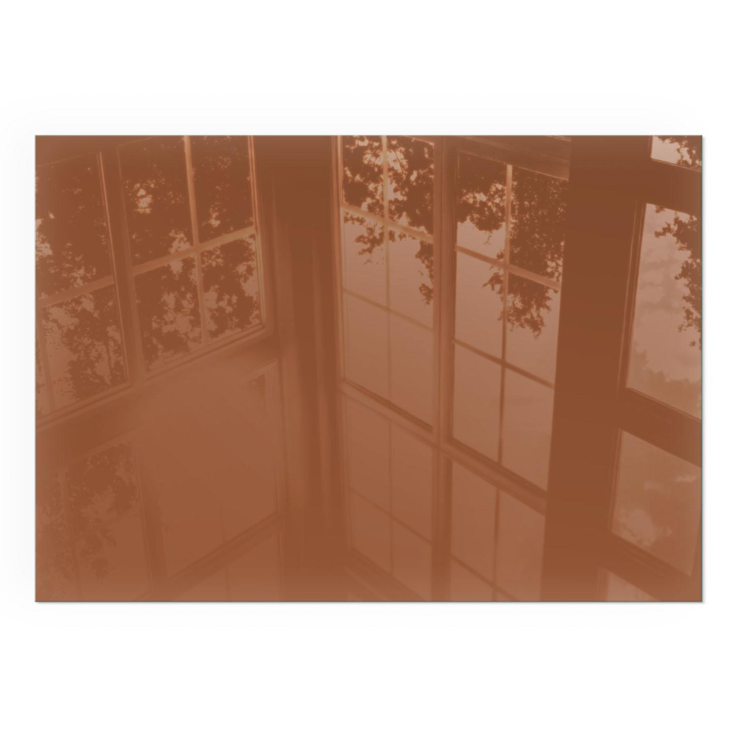 GLASPLATTE für Kamin 100x70 cm - Braun, Glas (100/70/0.4cm) - TULUP
