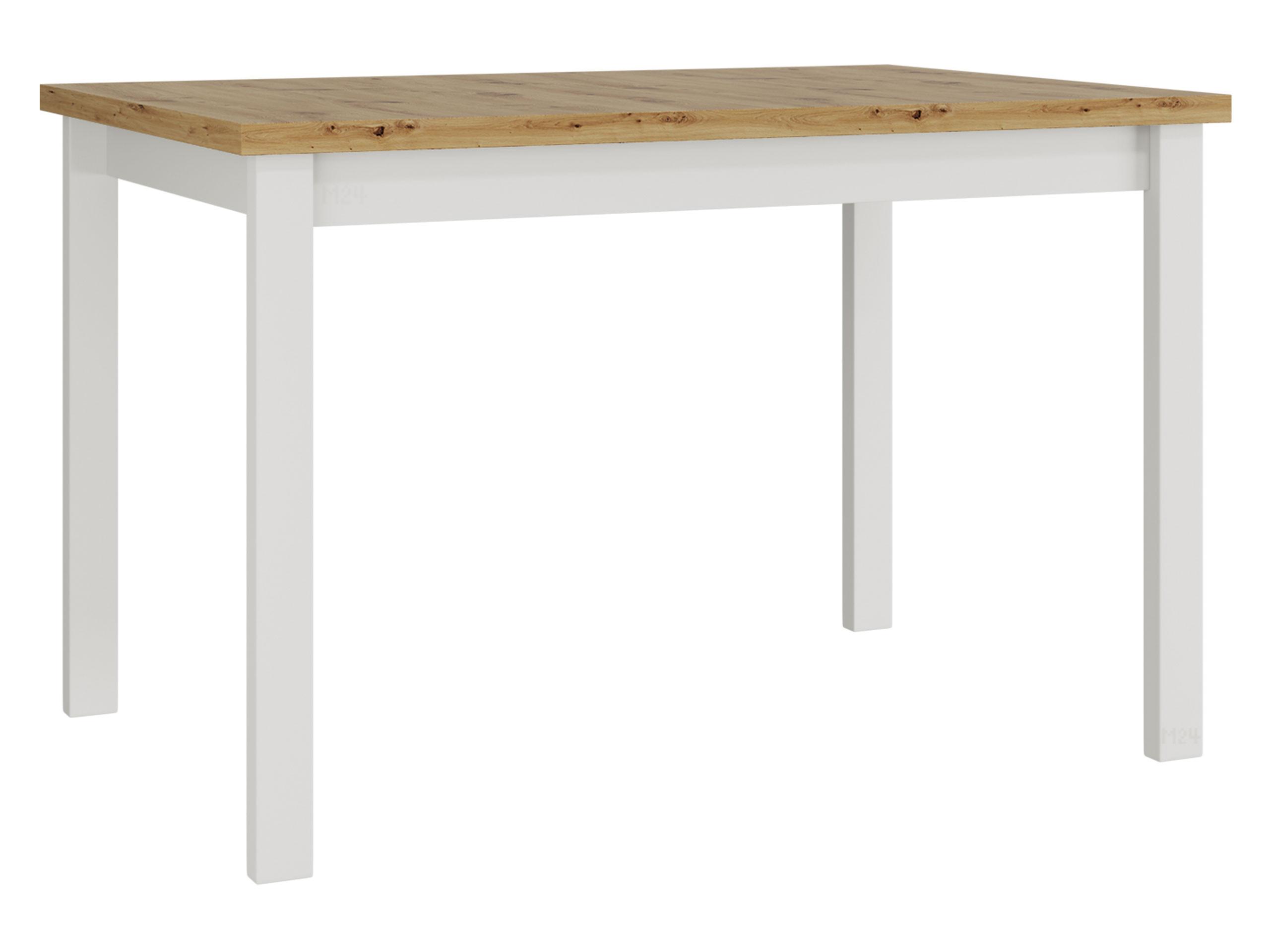 ESSTISCH Alba I S - Eiche Artisan/Weiß, Holz/Holzwerkstoff (80/120/78cm) - MIRJAN24