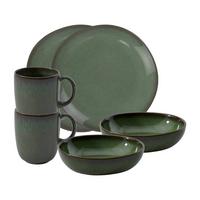 FRÜHSTÜCKS-SET Lave Vert 6-tlg. - Grün, Keramik (28/22/38cm) - like.Villeroy & Boch
