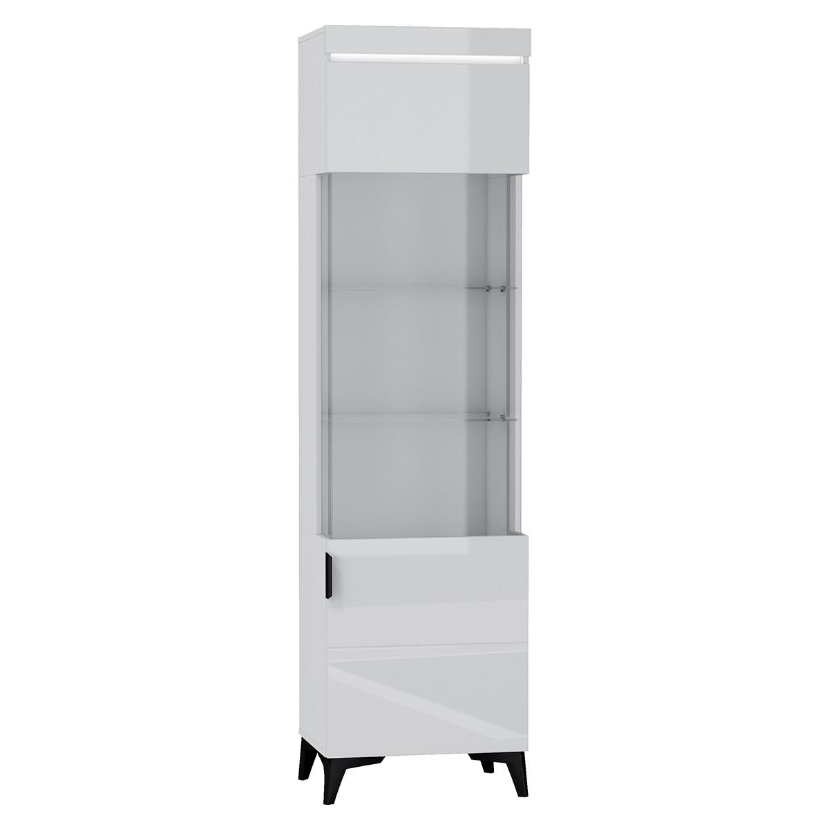 VITRINE Ruben Weiß - Weiß, Holzwerkstoff (53/195/40cm) - Petits-meubles