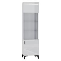 VITRINE Ruben Weiß - Weiß, Holzwerkstoff (53/195/40cm) - Petits-meubles