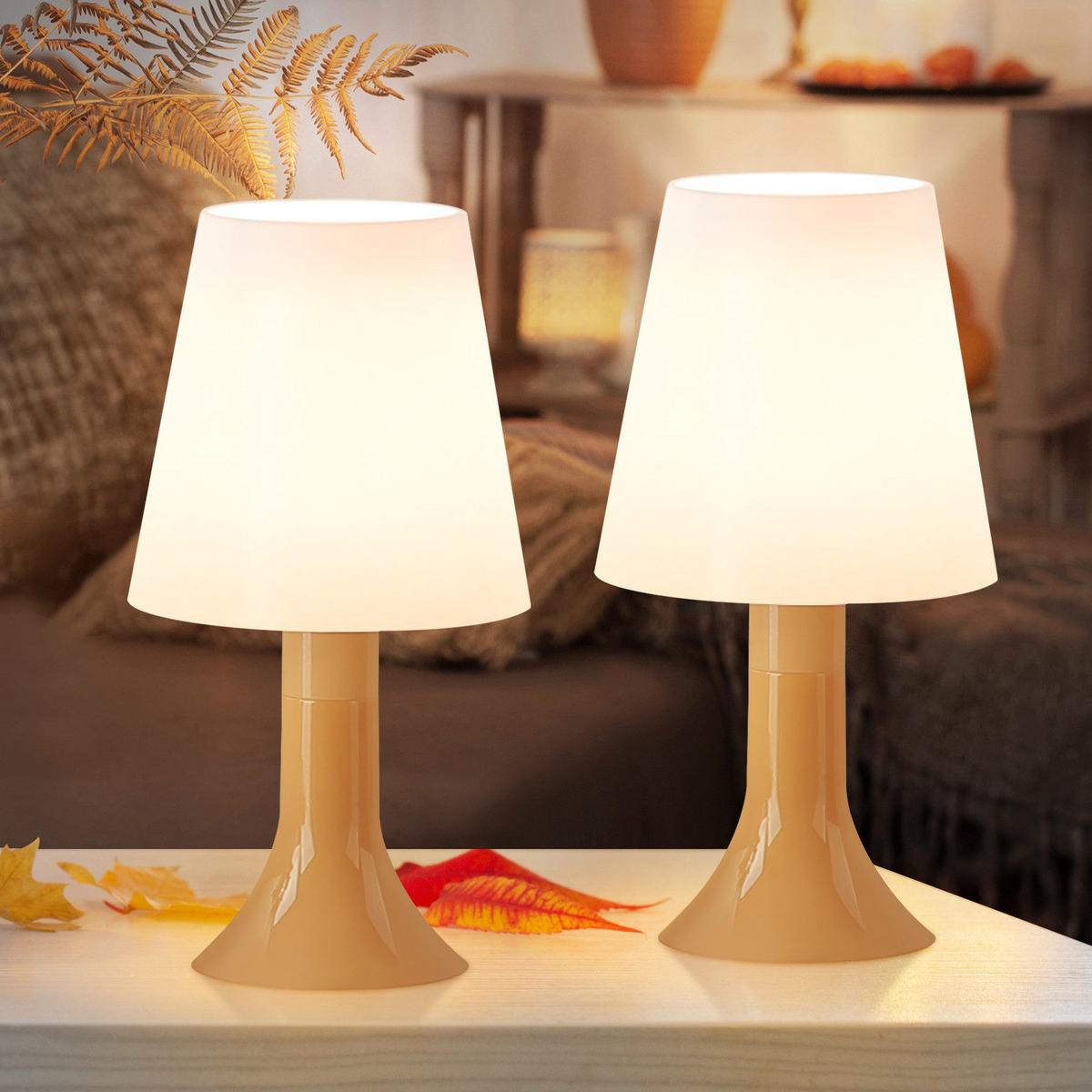 TISCHLAMPE Silvanus 9/24.5/13 cm - Braun, Kunststoff (9/24.5/13cm) - ZMH