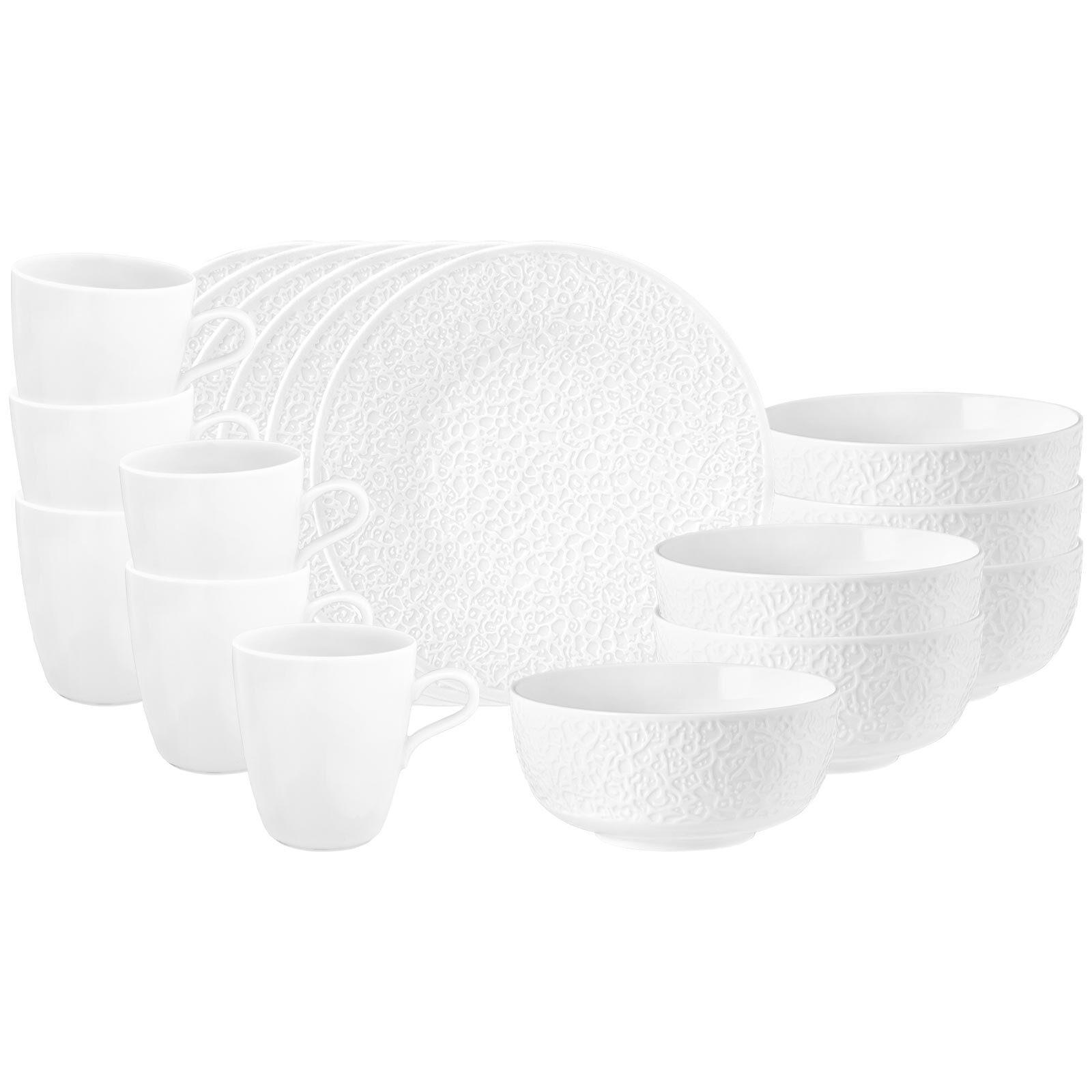 FRÜHSTÜCKS-SET Nori Home weiß 18-tlg. - Weiß, Keramik (2/2/2cm) - Seltmann Weiden