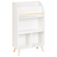 BÜCHERREGAL mit 3 Ebenen 102 cm Weiß Liloet - Weiß, Holzwerkstoff (60/102/30cm) - Beliani