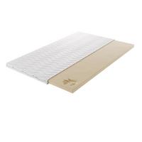 KALTSCHAUMMATRATZE TOPPER VELVION VISCO 140x200, H1, Höhe ca.: 5 cm - Weiß, Textil - MASSENO