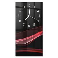 WANDUHR aus Glas 30x60 cm - Abstraktion - Multicolor, Glas (30/60/0.4cm) - TULUP